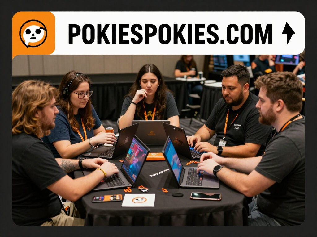 The PokiesPokies.com team at a gaming conference