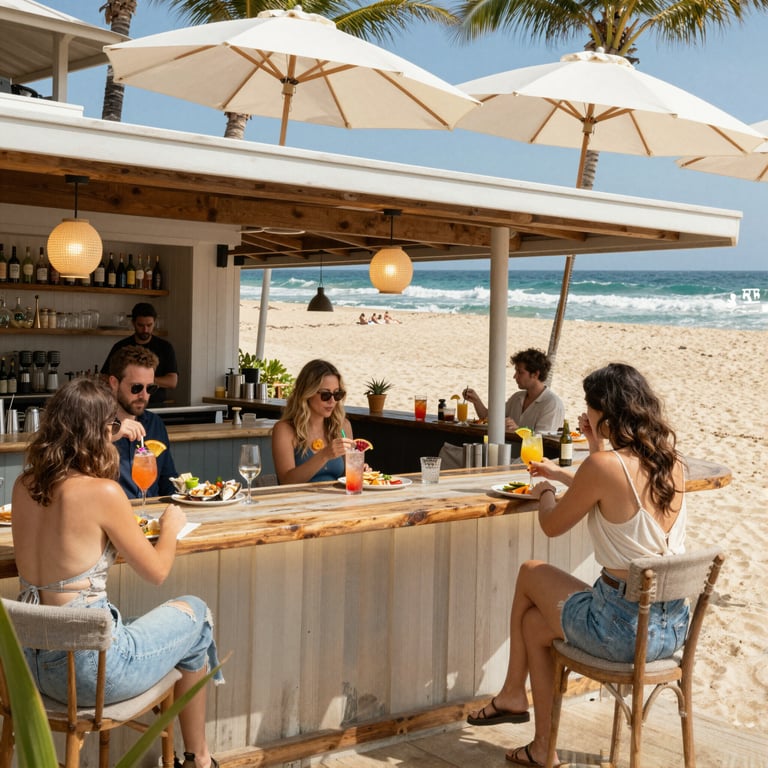 Best Cocktails and Fresh Seafood at 12 Rocks: Premier Australian Beach Bar Experience