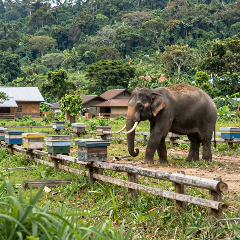 Soluzioni innovative per ridurre conflitti tra umani e elefanti asiatici in sicurezza