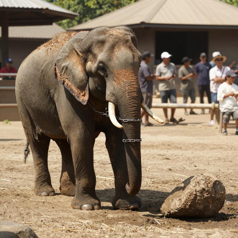 Rapporto choc: due elefanti su tre in turismo captive vivono in condizioni precarie