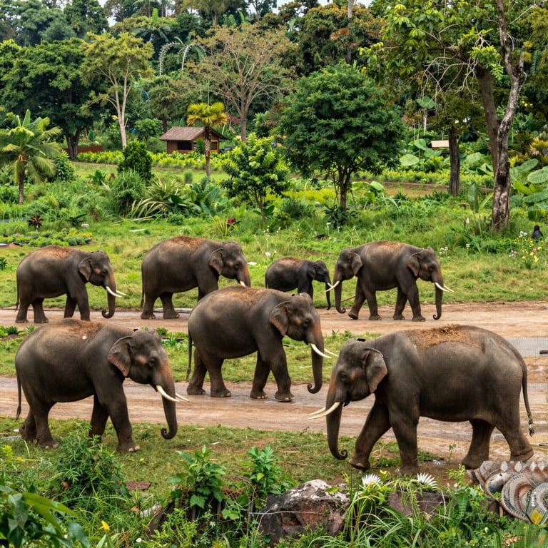 Progetti Sostenibili che Proteggono l'Habitat degli Elefanti in Asia