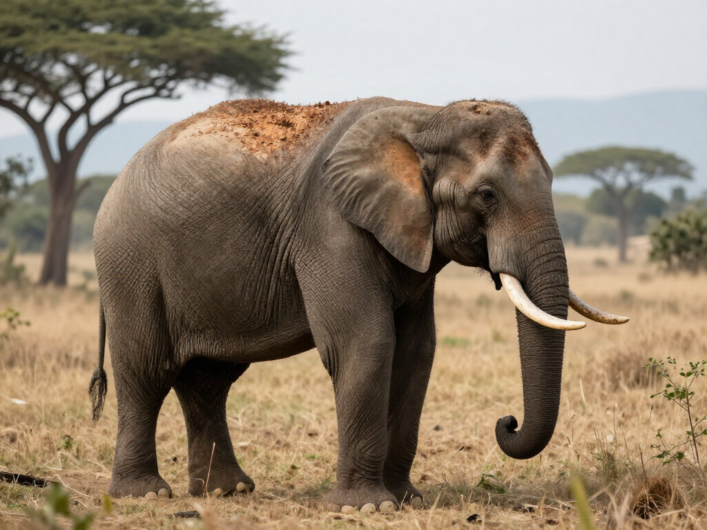Elefanti in un parco nazionale protetto