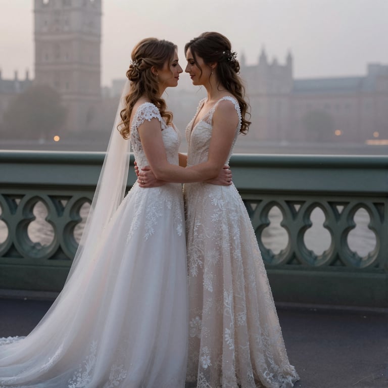 Zauberhafte Aufnahmen der Schwulenhochzeit von Julia und Eileen in London