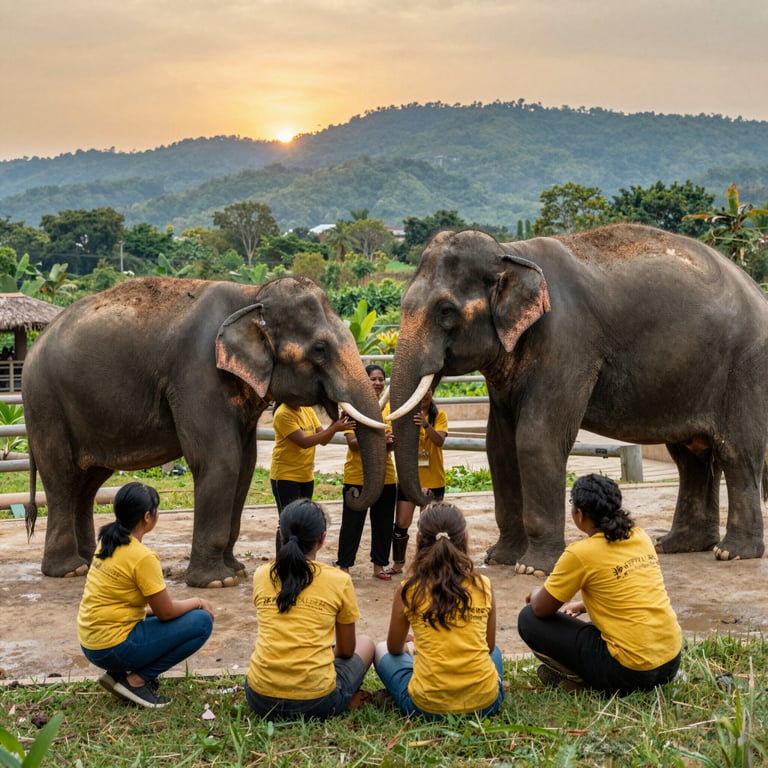 L'Organizzazione Thailandese Dedica Cura e Aiuto alla Popolazione di Elefanti Locali