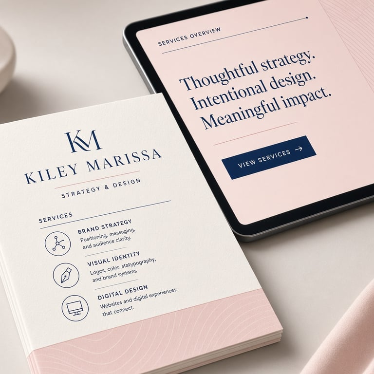 A refined visual identity system in progress
