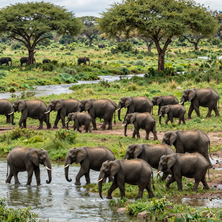 Esfuerzos Persistentes Logran Recuperación de Poblaciones de Elefantes en Hábitats Naturales