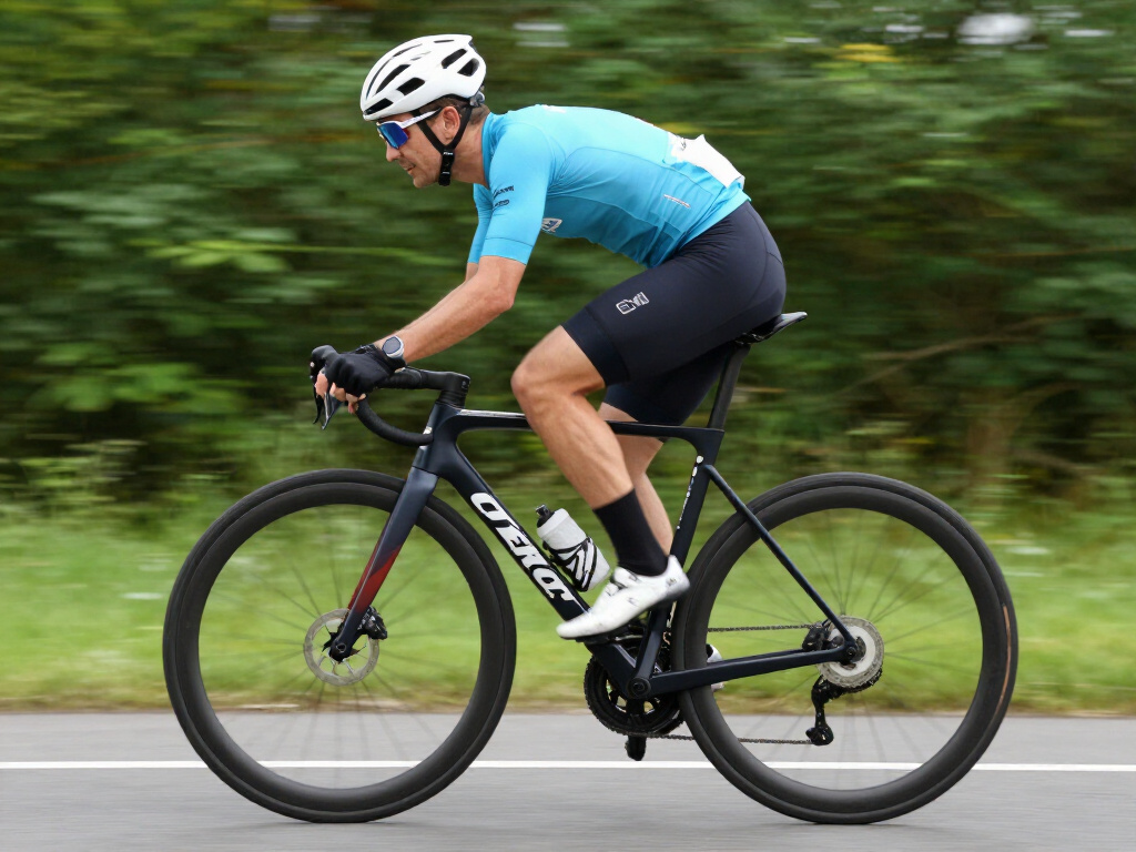 Foto van een opgepompte fiets