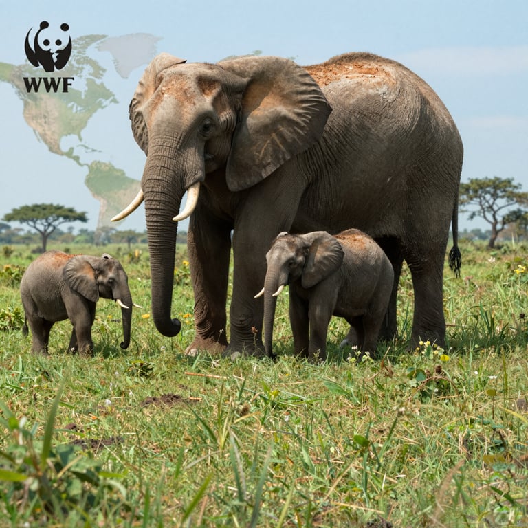 Gli sforzi globali del WWF per salvare le popolazioni di elefanti