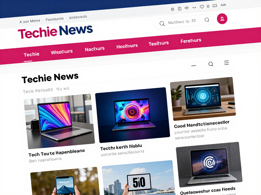 A captivating screenshot of the Techie News blog