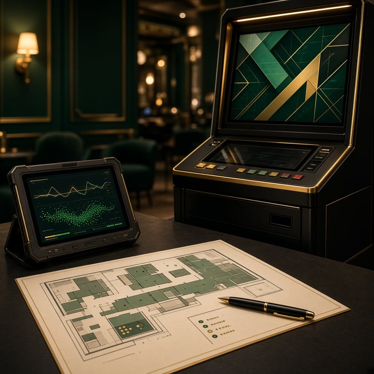 Venue compliance planning for an electronic gaming machine