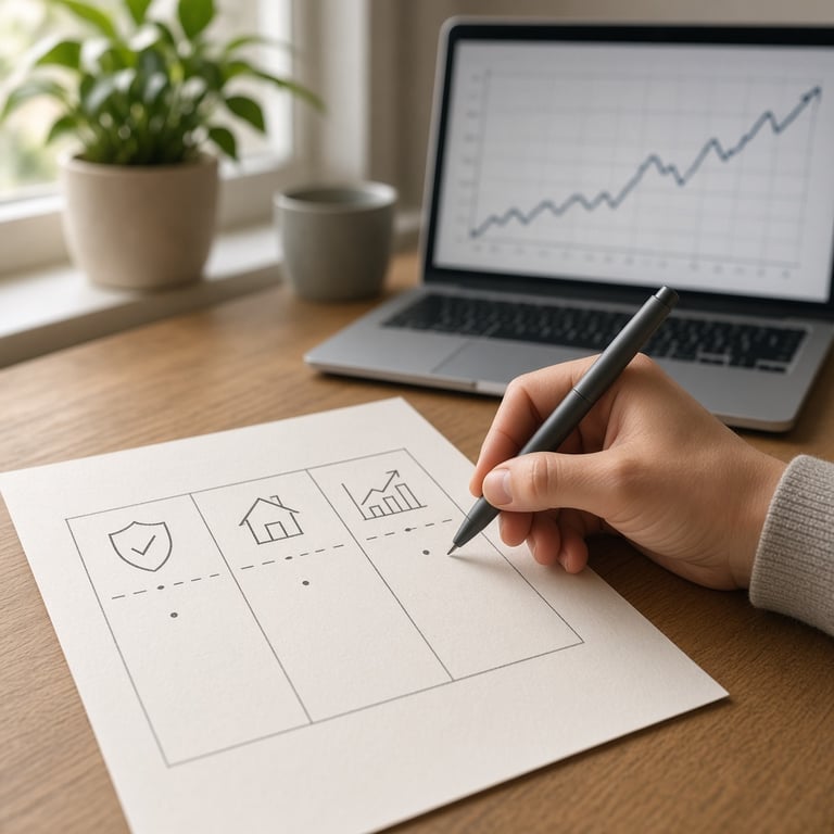 Financieel plan met buffer, spaardoel en beleggen