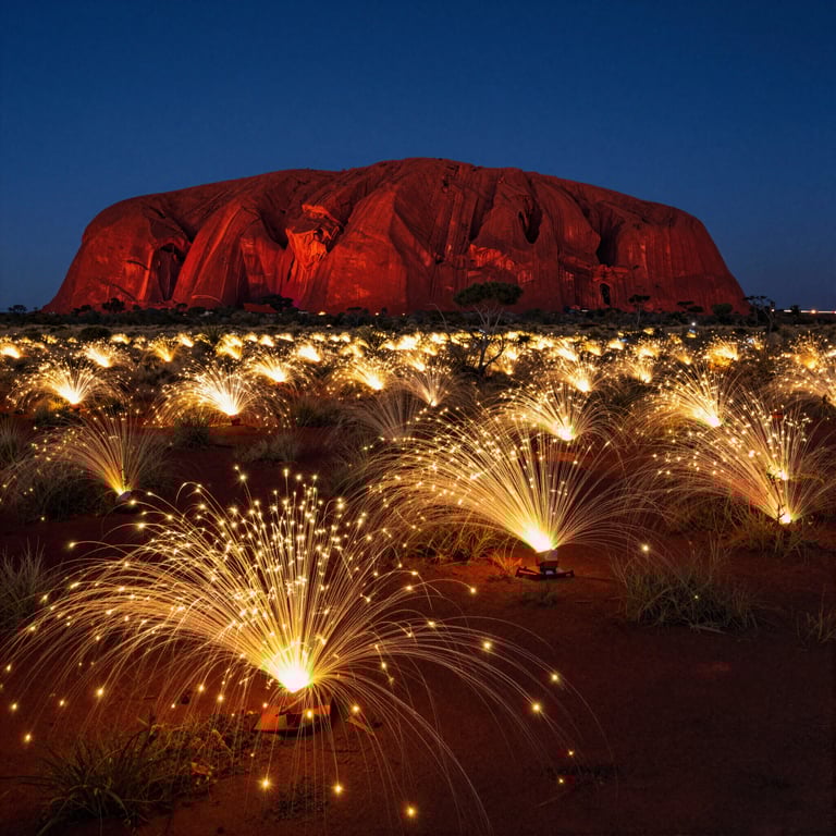 Uluru's Mesmerizing Field of Light Installation Revamped and Prolonged into 2026