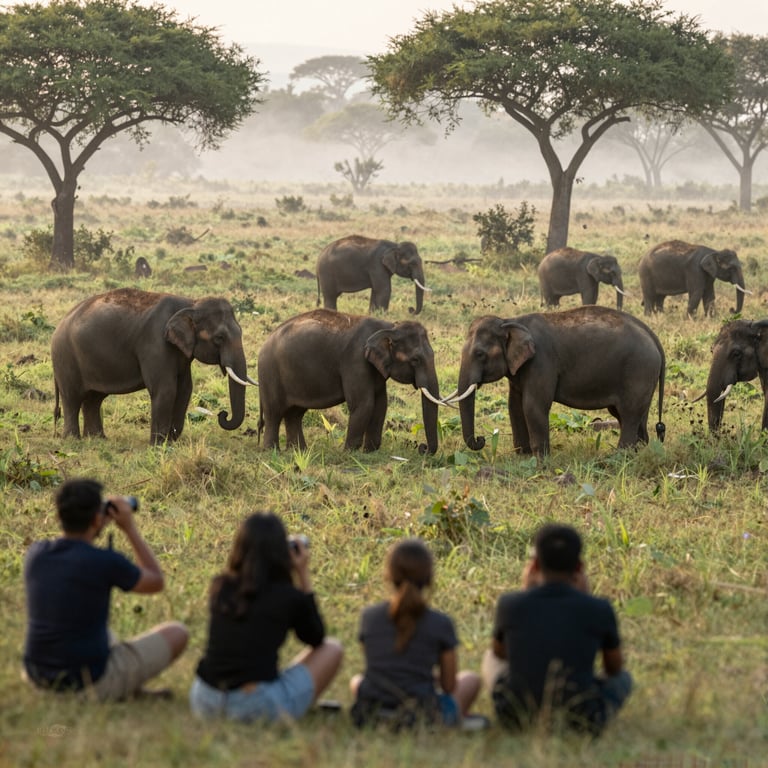 Metodi Ideali per Avvistare Elefanti Senza Comprometterne il Benessere Naturale