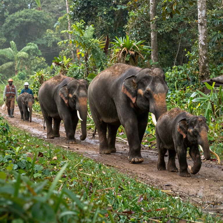 Progetto indonesiano da 74,6 miliardi IDR contro specie invasive per salvare elefanti
