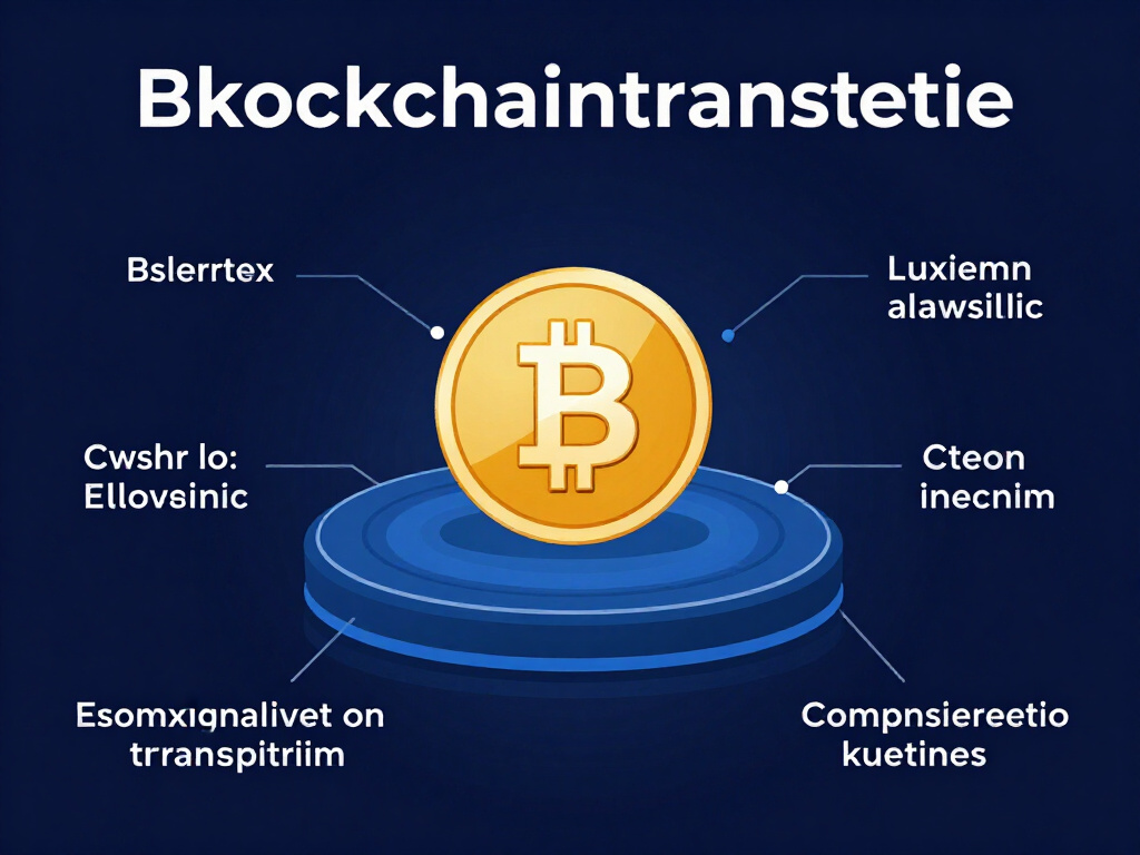 Afdruk van een blockchaintransactie op een computer