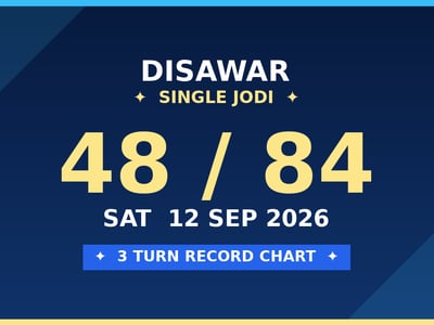 DISAWAR Matka 48 Jodi Chance — 3 Turn Chart Scheme by Prof S.K. Jain