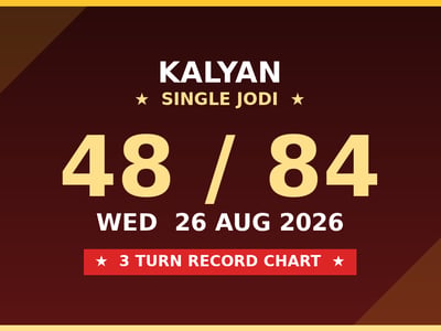 KALYAN Single Jodi 48 Chance — 3 Turn Record Chart Scheme by Kesar Dadus