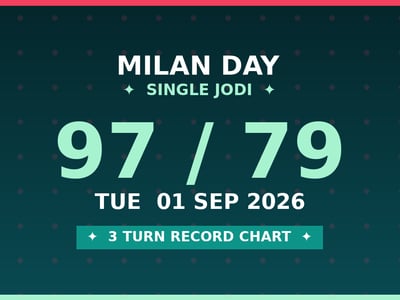 MILAN DAY Single Jodi 97 Chance — 3 Turn Record Chart Scheme by Prof S.K. Jain