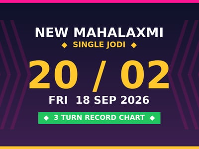 NEW MAHALAXMI Matka 20 Jodi Chance — 3 Turn Chart Scheme by Rohit