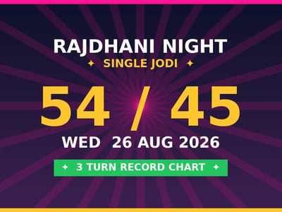 Fix RAJDHANI NIGHT Single Jodi 54 — 3 Turn Record Analysis by Kesar Dadus