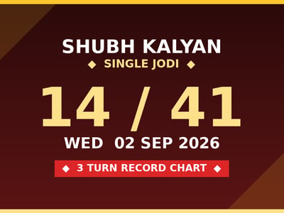 SHUBH KALYAN 14 Jodi Trick — 3 Turn Matka Chart Scheme by Kesar Dadus