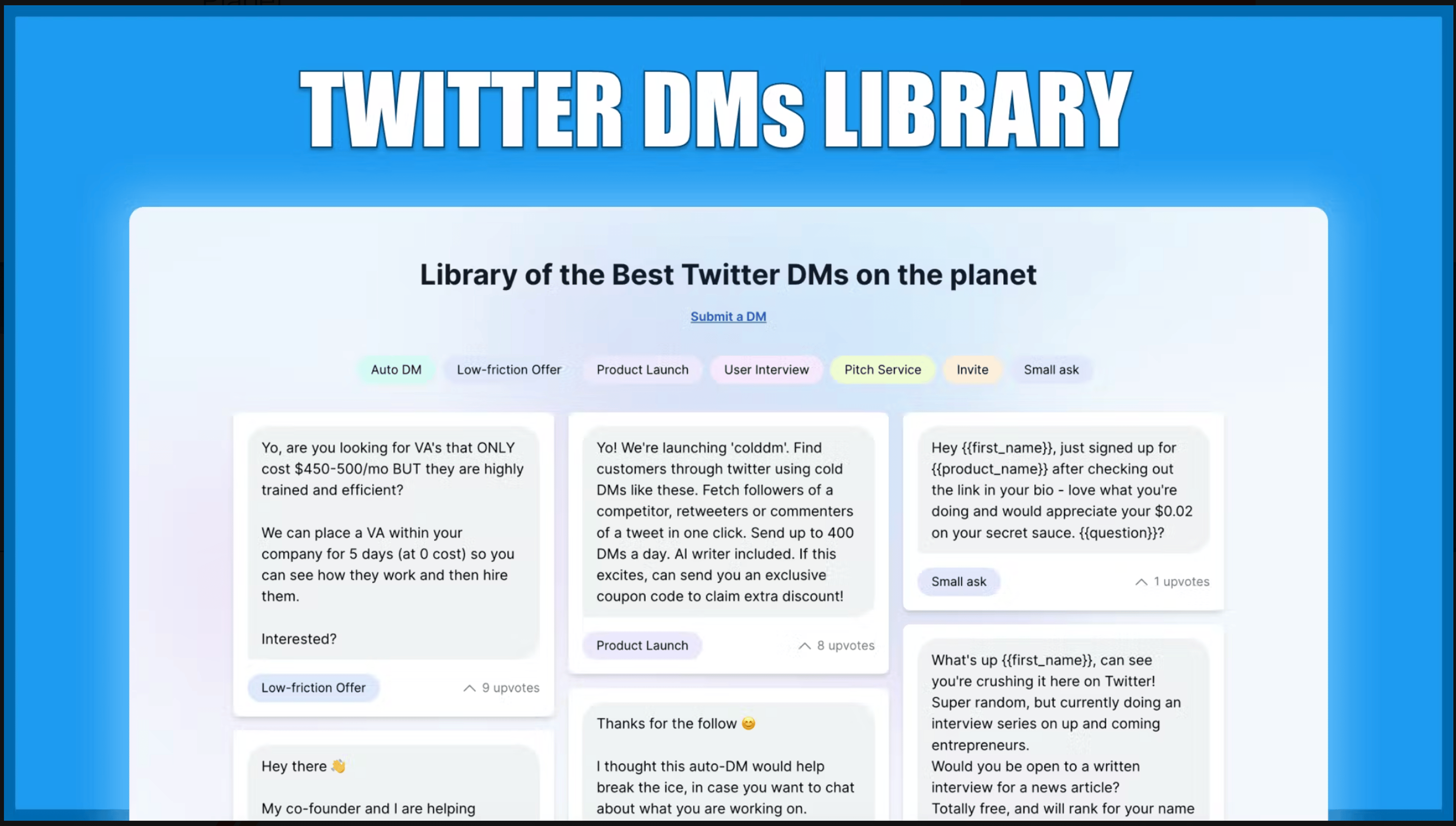 Twitter DMs Library