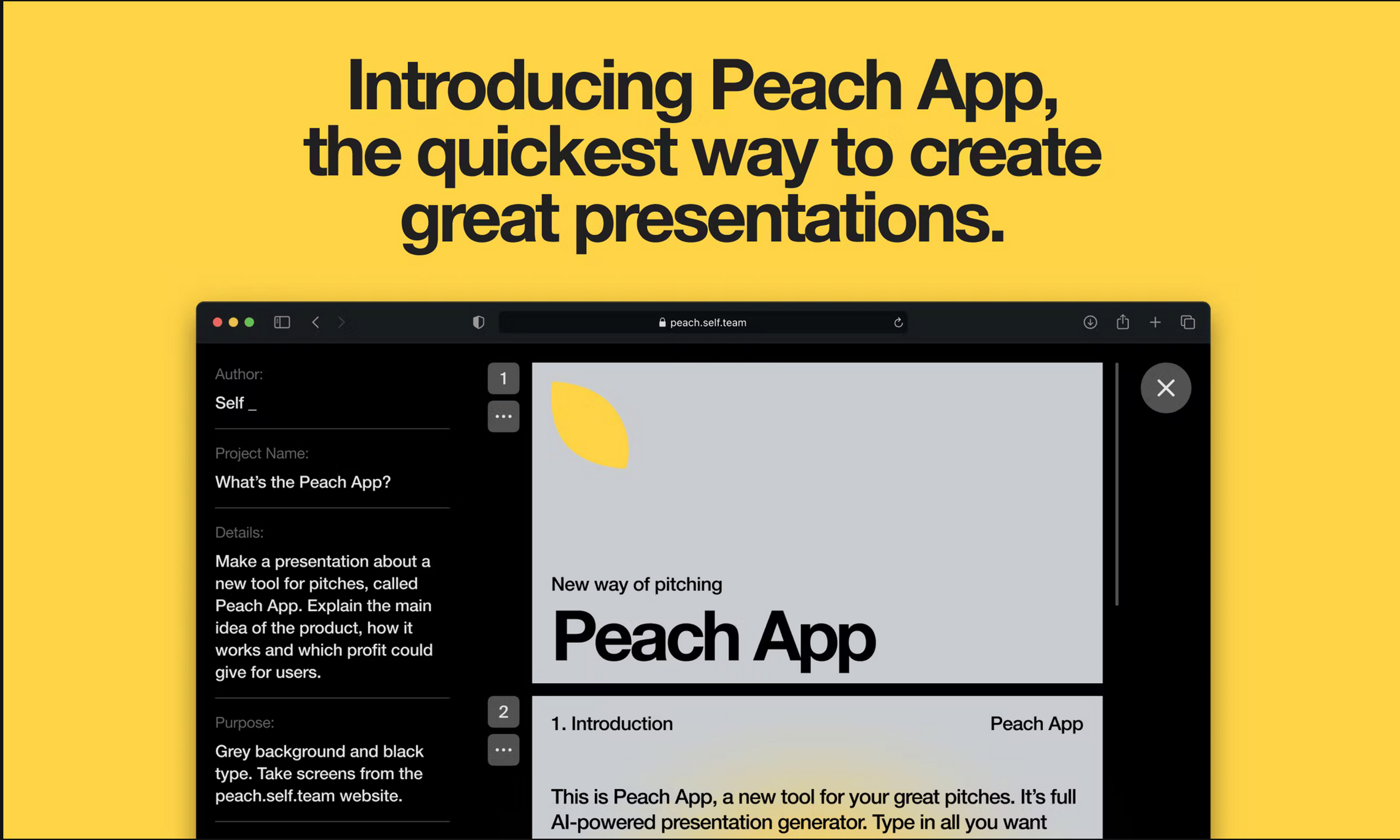 Peach App