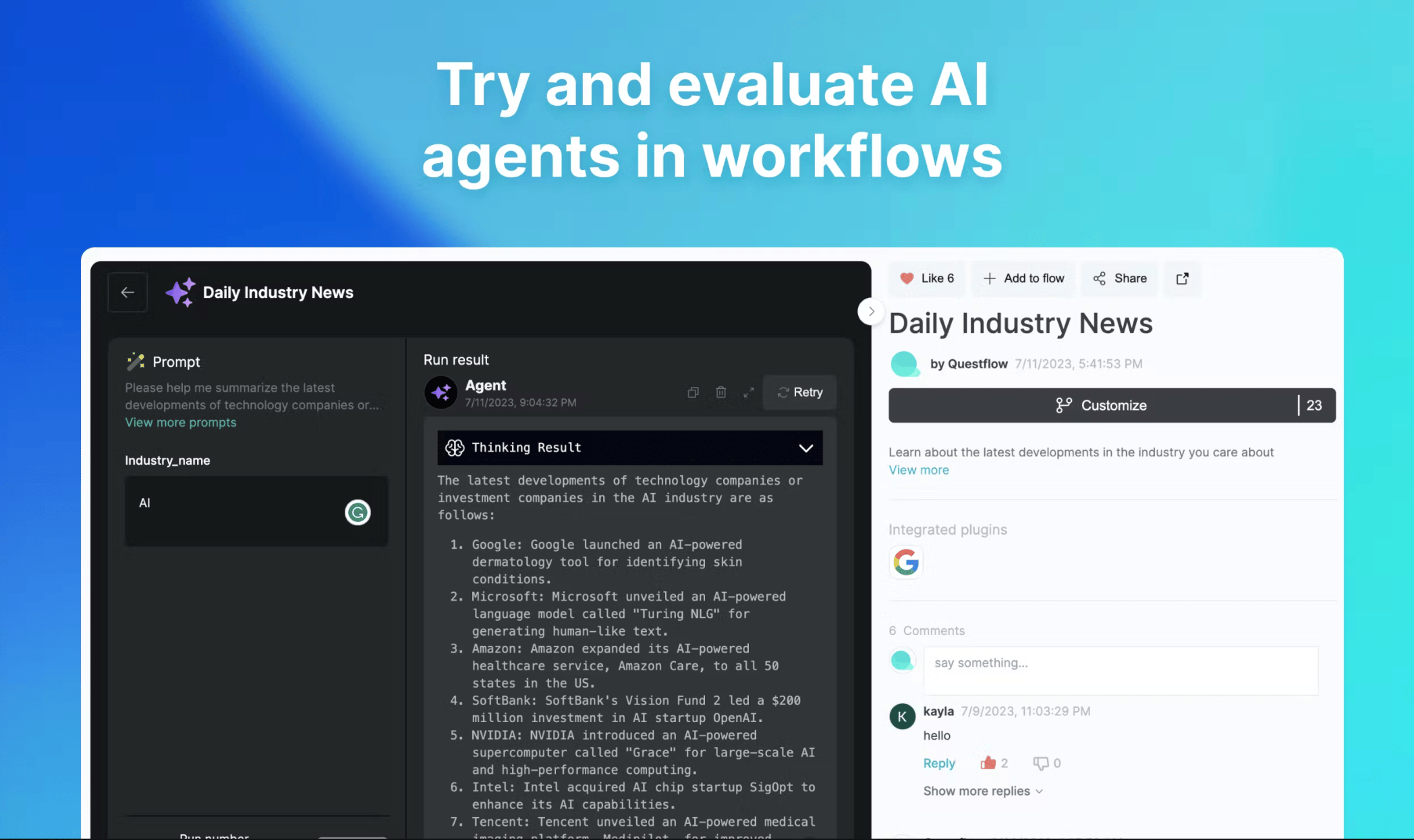 Questflow - Build AI Agents With No Code