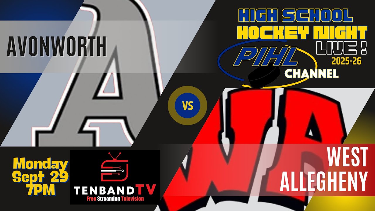 Mon Sept 29 - Avonworth vs West Allegheny -  2025-26 PIHL High School Hockey Night LIVE!
