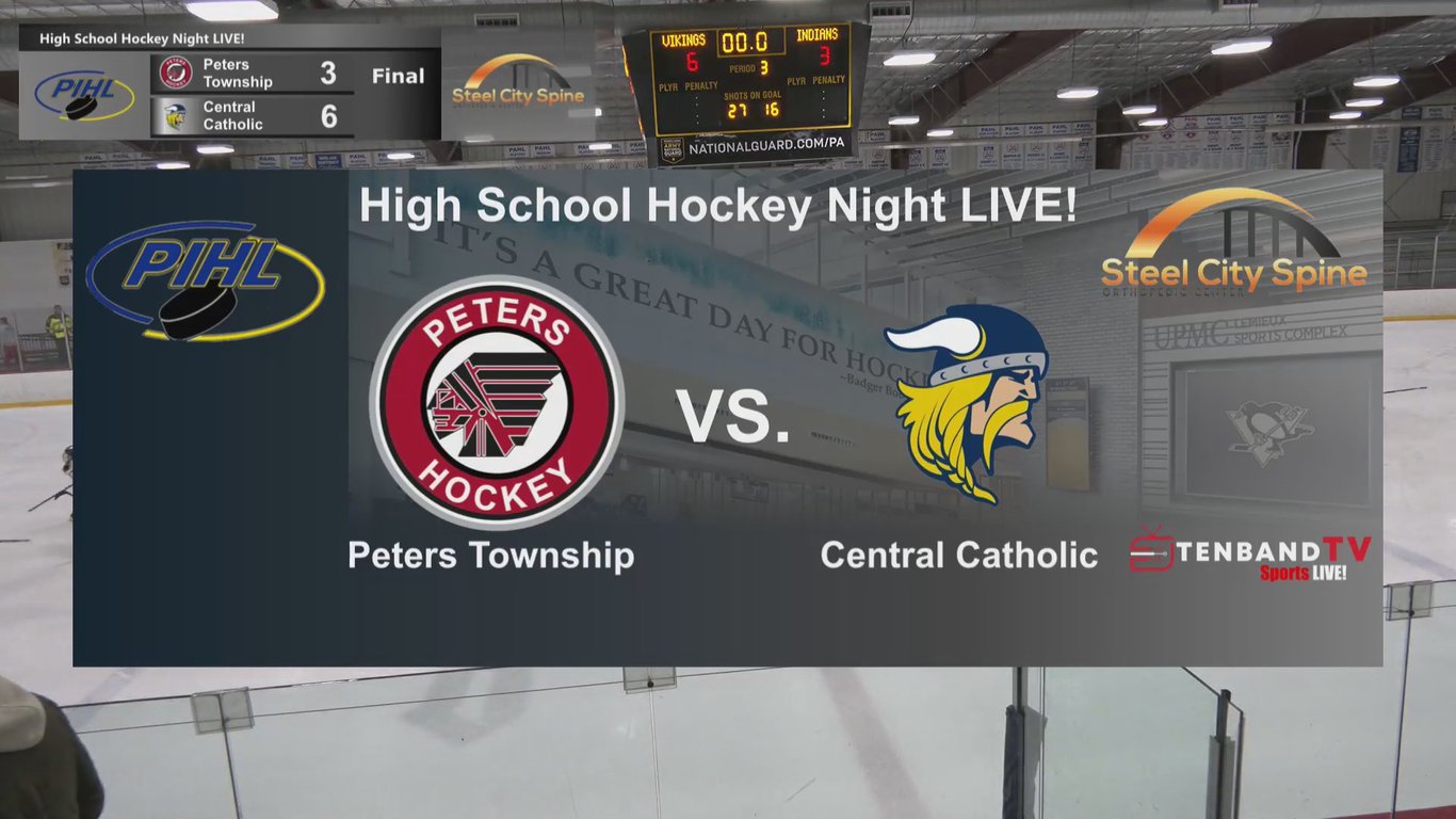 HIGHLIGHTS - Thurs Nov 13 - Peters Township vs Central Catholic -  2025-26 PIHL High School Hockey Night LIVE!