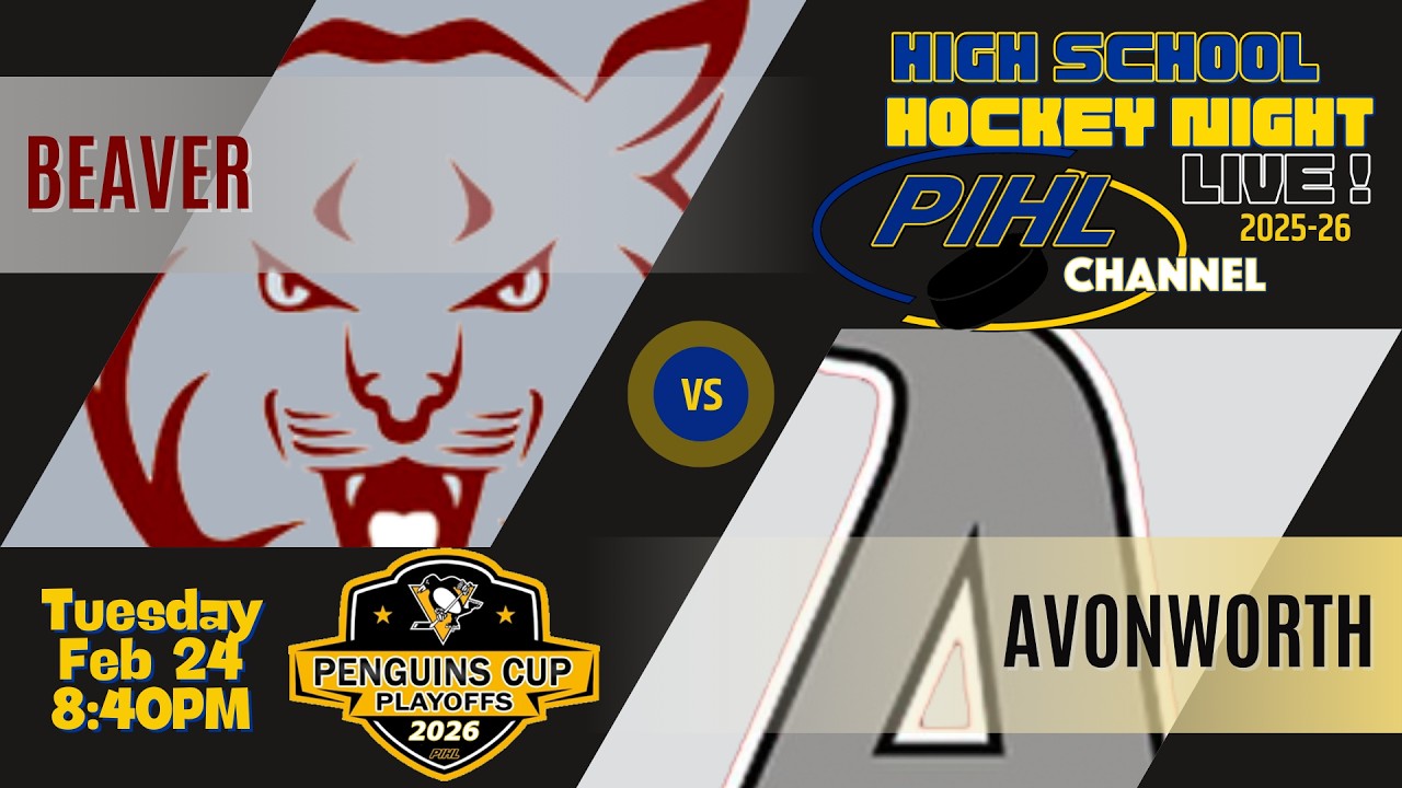 Tues Feb 24 - Beaver vs Avonworth  -  2026 Penguins Cup Playoff - Class A Play-in Round