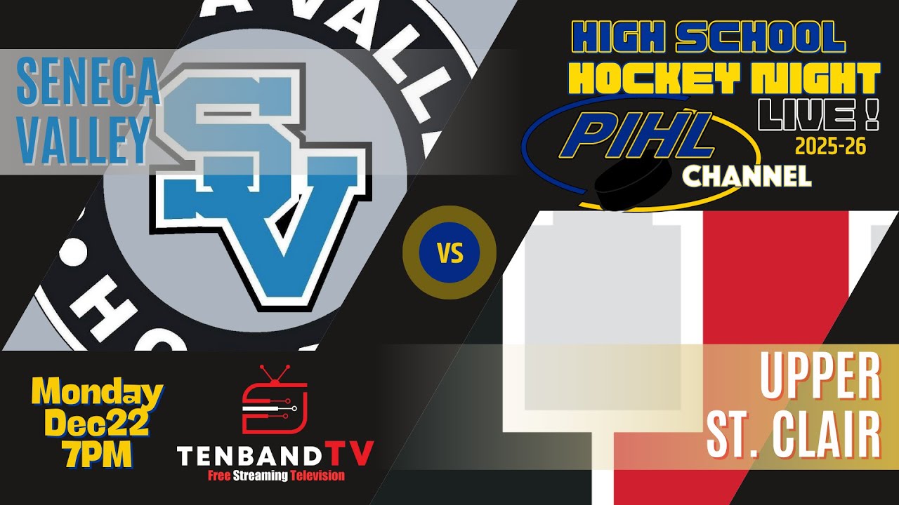 Mon Dec 22 - Seneca Valley vs Upper St. Clair -  2026 PIHL High School Hockey Night LIVE!