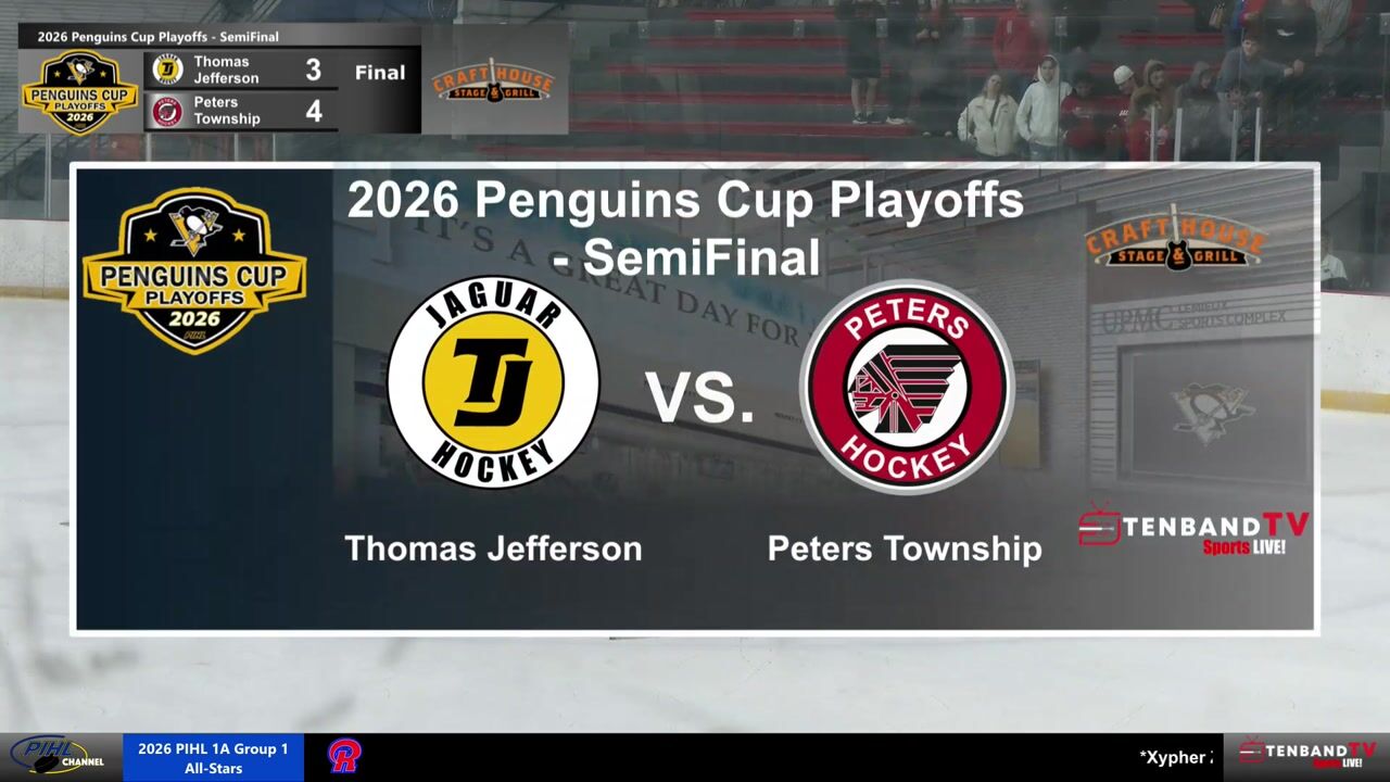 HIGHLIGHTS - Mon March 9 - Thomas Jefferson vs Peters Township -  2026 Penguins Cup SemiFinal - Class AAA