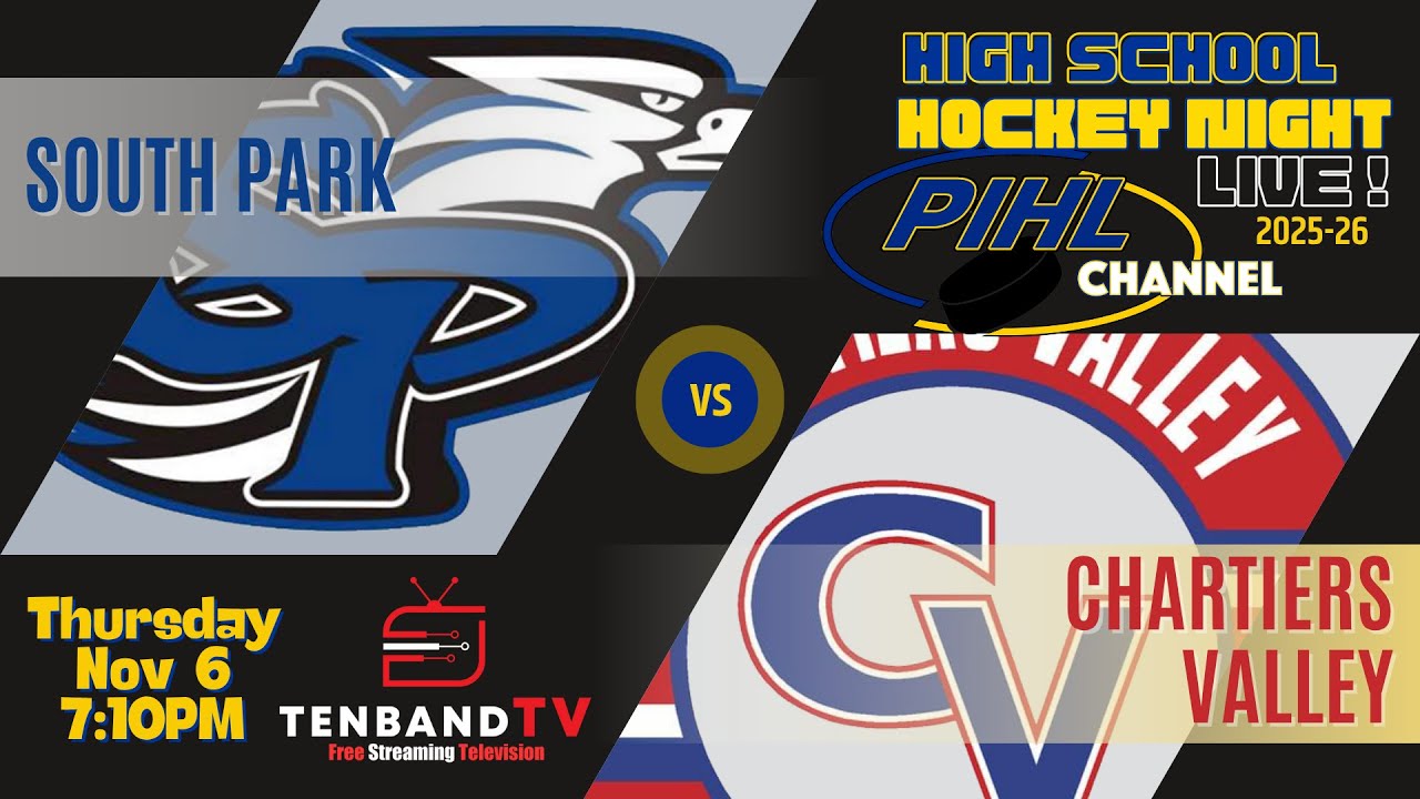 Thurs Nov 6 - South Park vs Chartiers Valley -  2025-26 PIHL High School Hockey Night LIVE!