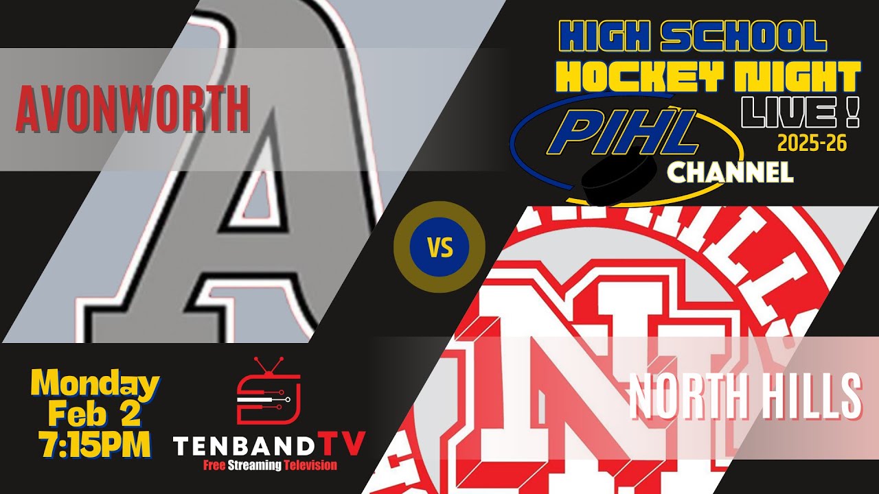 Mon Feb 2 - Avonworth vs North Hills -  2026 PIHL High School Hockey Night LIVE!