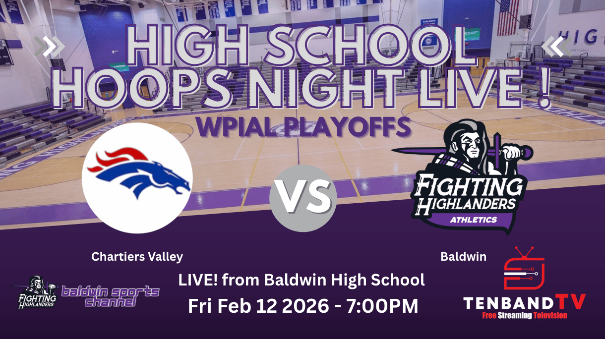HIGHLIGHTS - Fri Feb 13 - Chartiers Valley vs Baldwin - GIRLS - HS Hoops Night LIVE on TenbandTV