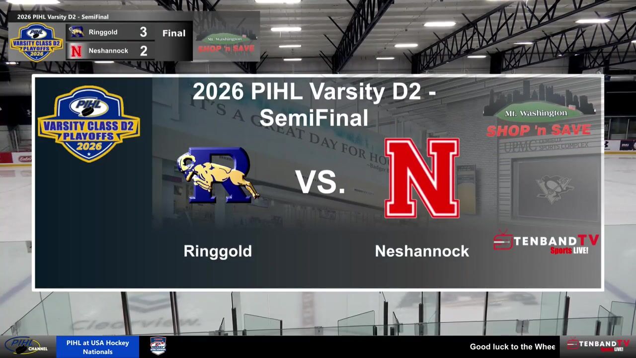 HIGHLIGHTS - Thurs Mar 12 - Ringgold vs Neshannock  -  2026 PIHL Varsity D2 SemiFinal
