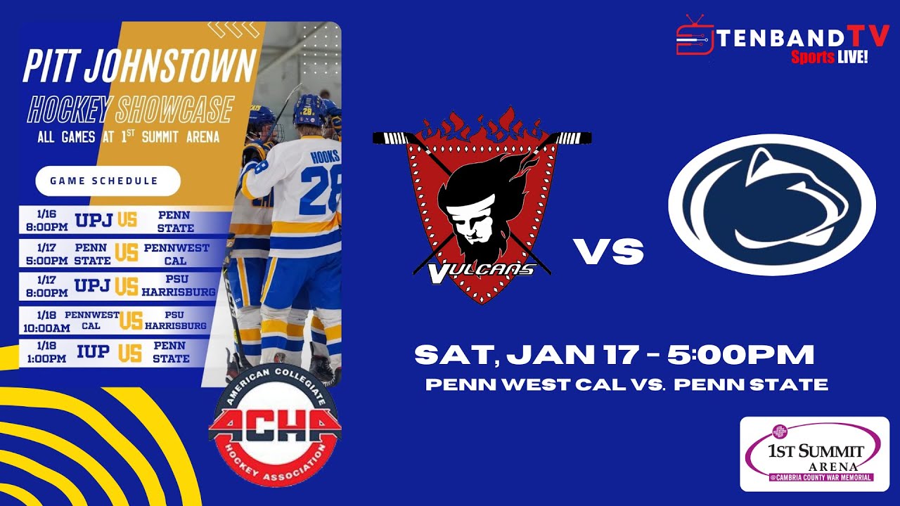 Sat Jan 17 - Penn West cal vs.  Penn State -  2026 Johnstown College Hockey Showcase