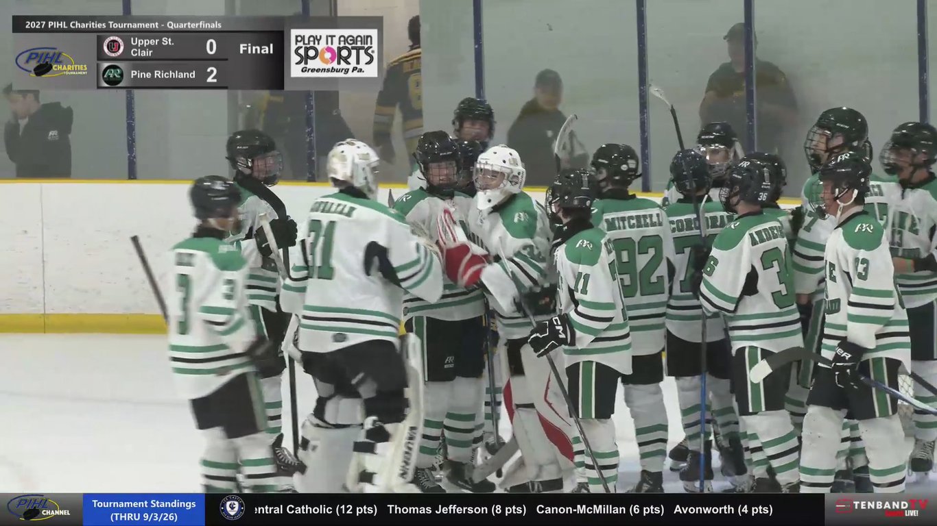 HIGHLIGHTS: Tues - Sep 8 - USC vs Pine Richland - QuarterFinal 1 - 2026 PIHL Charities Tournament — 13 key moments