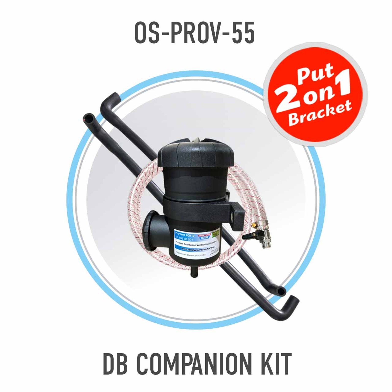 Oil Catch Can Kit to Suit LC70 Series 2024 no brkt