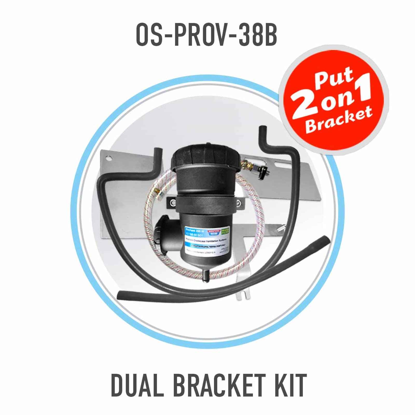 Mits Pajero Catch Can Kit Inc Brkt