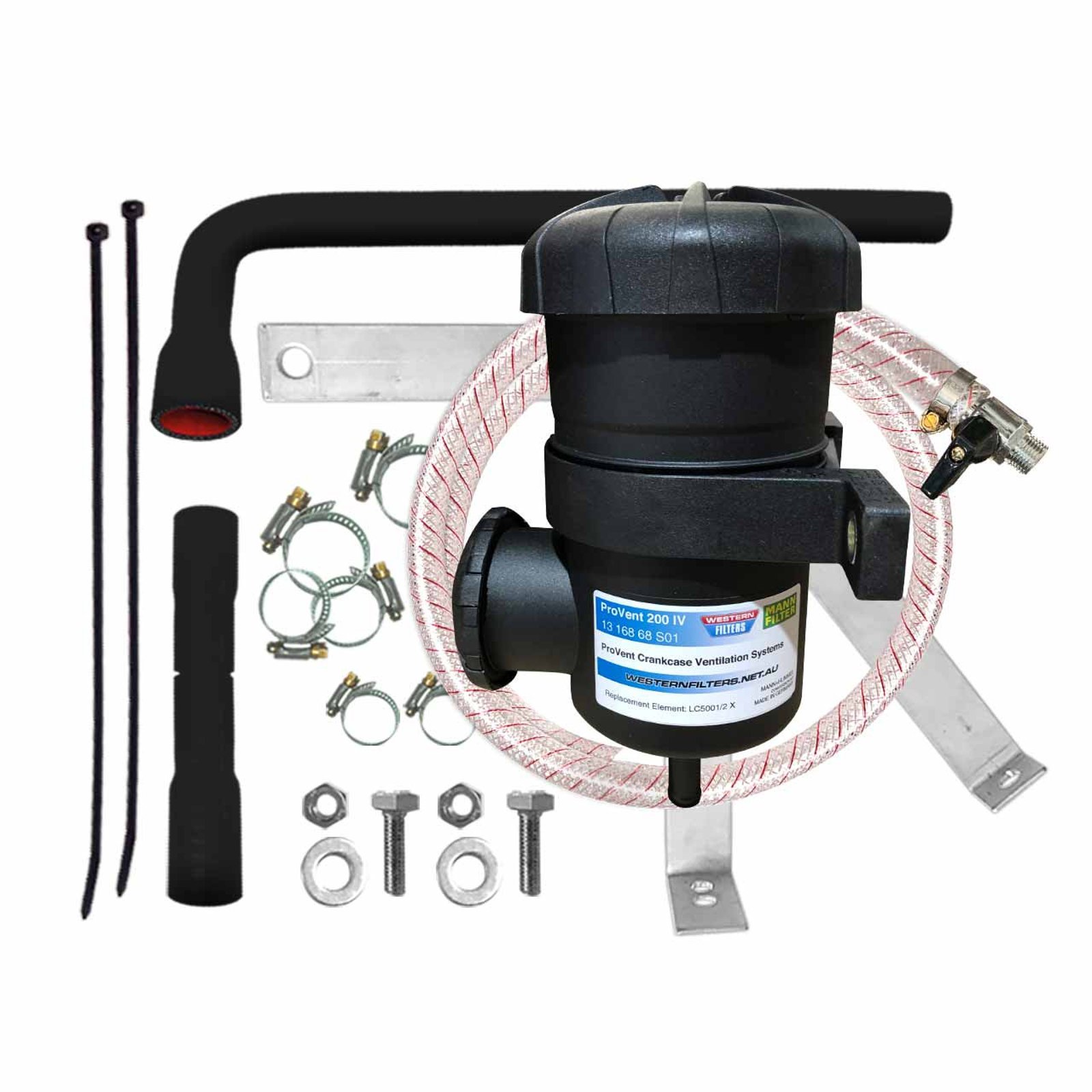 Oil Catch Can Kit Suits 3.2 Ltr ML Trito