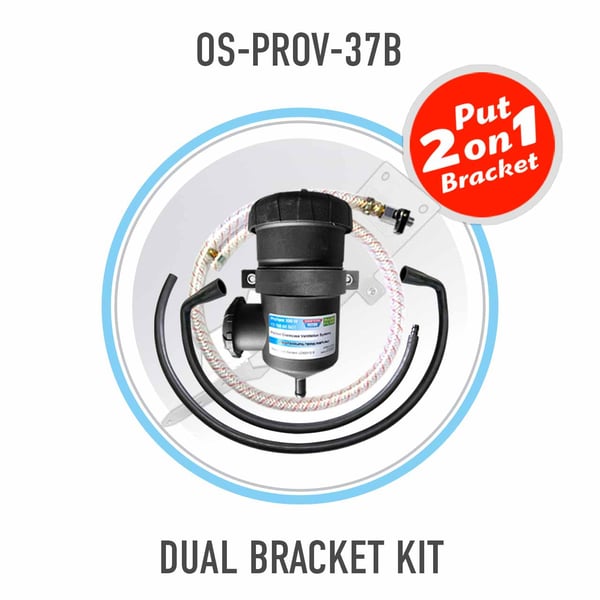 PROVENT OIL CATCH CAN DUAL BRACKET KIT FOR ISUZU D-MAX MU-X 4JJ1-TCX 3L 2012-16