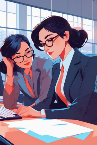 Cover of The Seductress Intern & Her Curvy Boss