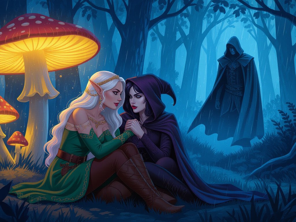 Cover of The Rain, the Wizard, and the Wanton Elves