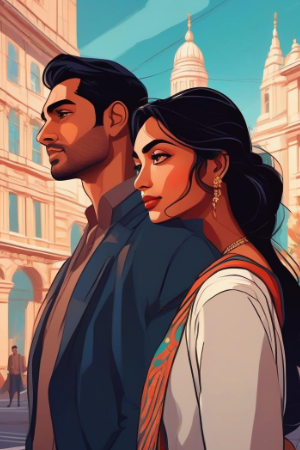 Cover of Desert Heat: A Threesome Encounter