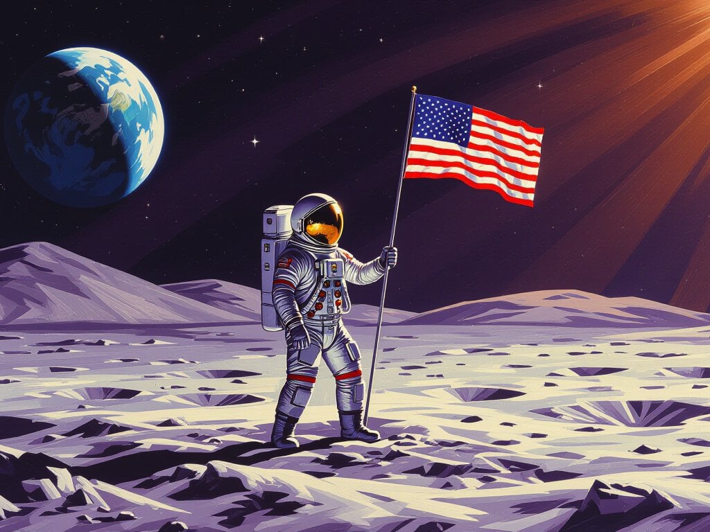 Cover of Lunar Landing: One Giant Leap