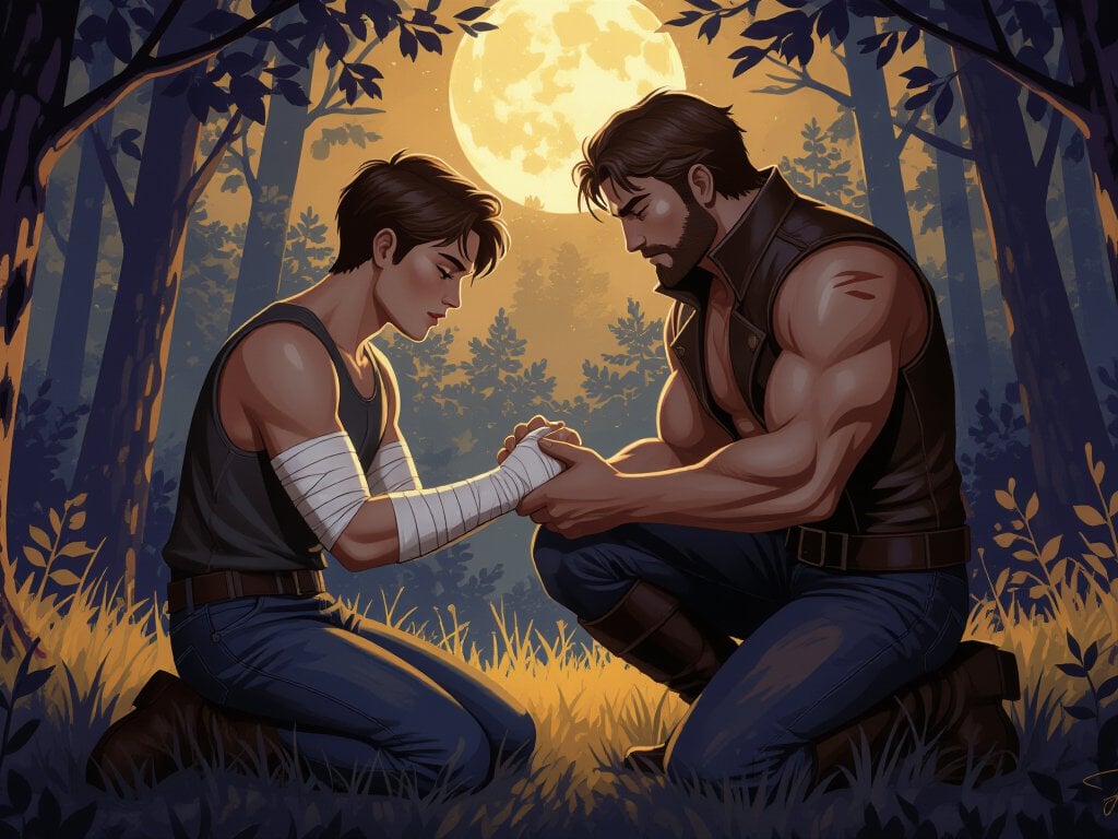 Cover of The Omega's Wounded Heart