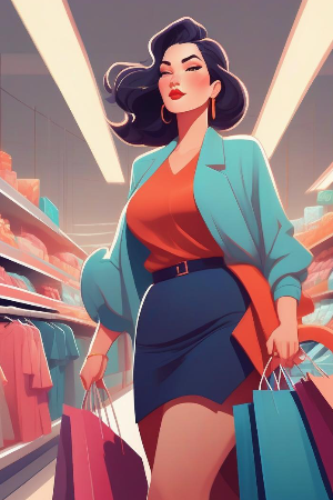 Cover of Karen the cougar goes grocery shopping in a world where everyone is a perverted lewd slut
