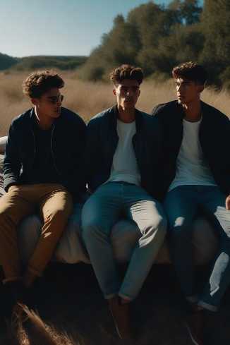 Cover of Three College Cousins Sharing A Bed